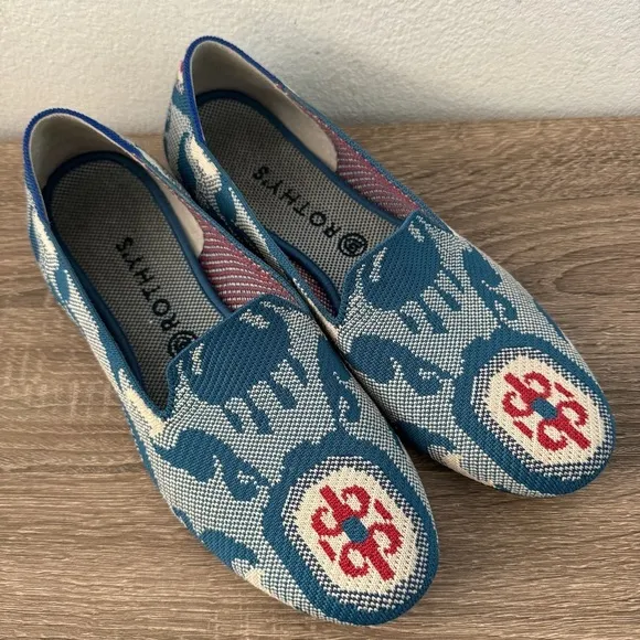 Rothy's The Loafer in Moroccan Teal (Retired), Size 11.5