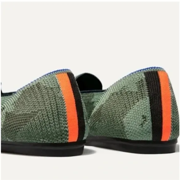 Rothy's The Loafer Olive Camo slip shoes ballet flats loafers