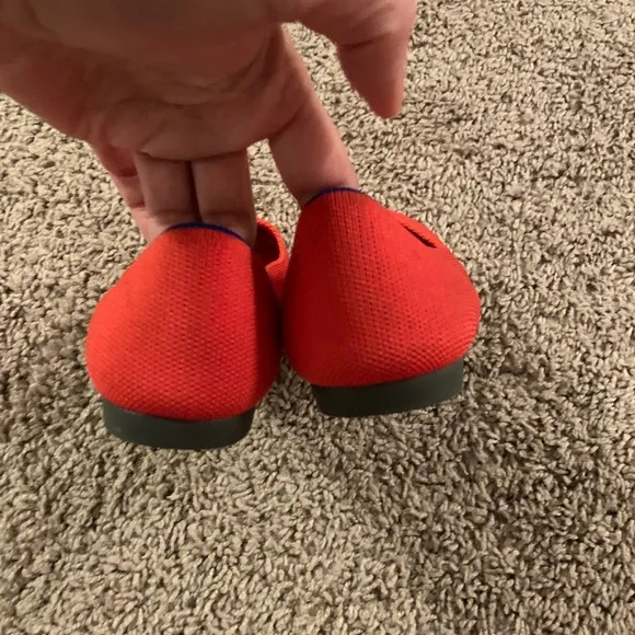 Rothy’s The Point II Flats Point Toe Lollipop Red Casual Classic Basic Size 5.5