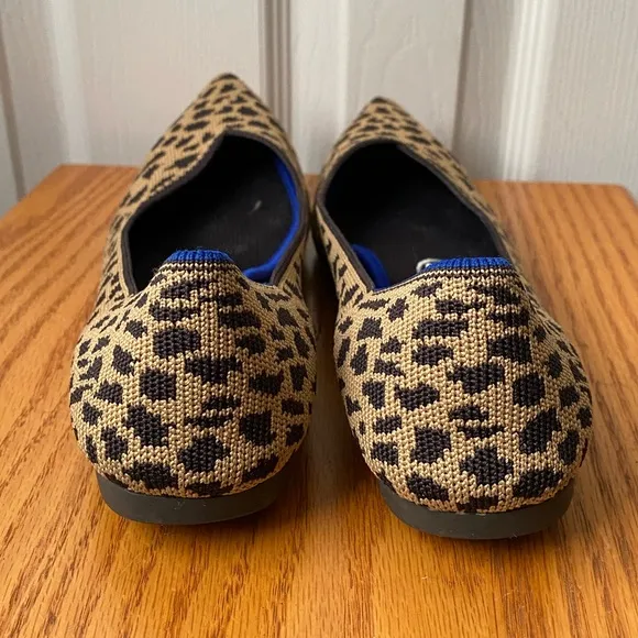 ROTHY’S The Point Retired Fawn Cheetah Print Ballet Flats SZ 7