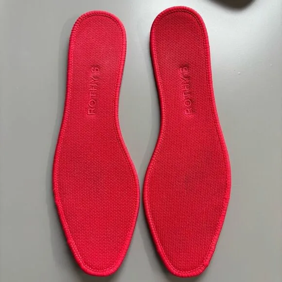 Rothy’s the square toe flats cardinal red 7.5