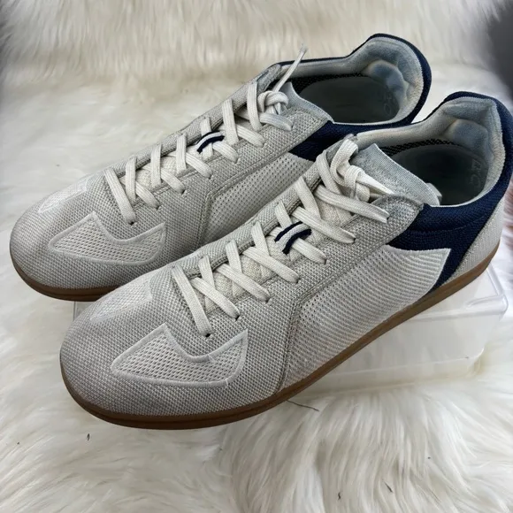 Rothy's White and Blue Sneakers Versatile Everyday Style