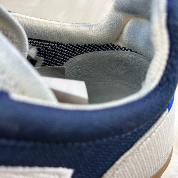 Rothy's White and Blue Sneakers Versatile Everyday Style