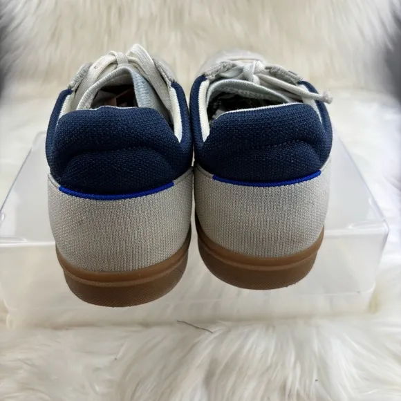 Rothy's White and Blue Sneakers Versatile Everyday Style