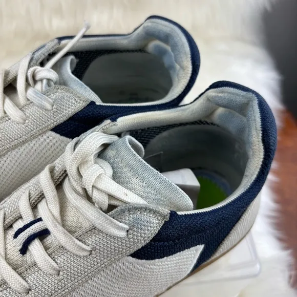 Rothy's White and Blue Sneakers Versatile Everyday Style