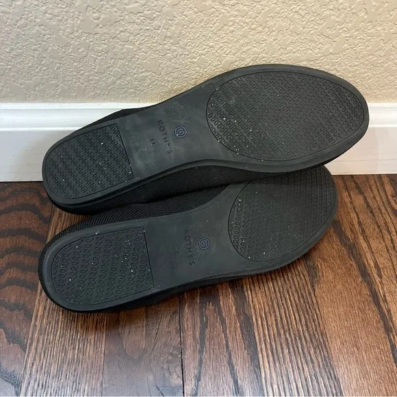 Rothy’s Women Shoes Black Loafers Slip On Ballet Flats Size 11 Solid Knit Round,