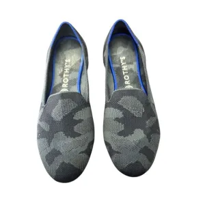 Rothy's Womens Grey Camo Round Toe Loafers Shoes  Sz 10