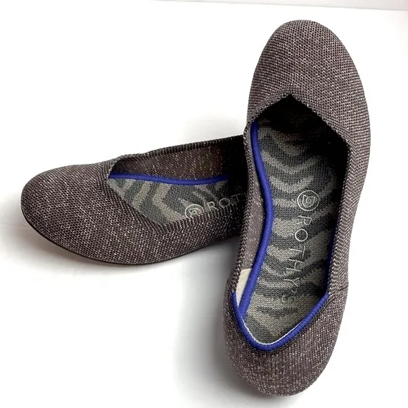 Rothy’s Women’s Round Toe Flats Twilight Metallic Size 8