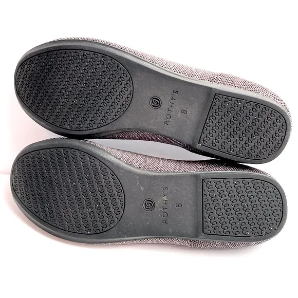 Rothy’s Women’s Round Toe Flats Twilight Metallic Size 8
