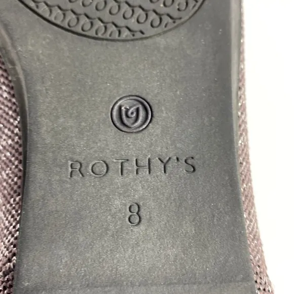 Rothy’s Women’s Round Toe Flats Twilight Metallic Size 8