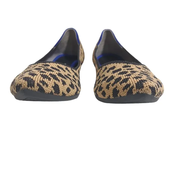 Rothys Women's The Point Ballet Flat Slip On Shoes Size‎ 7 Cheetah Print
