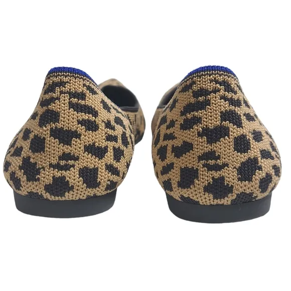 Rothys Women's The Point Ballet Flat Slip On Shoes Size‎ 7 Cheetah Print