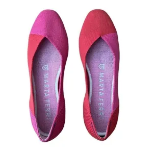 Rothy’s x Marta Ferri Flame Azalea Round Toe Ballet Flats Size 8