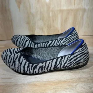 Rothy’s Zebra Flats Women’s Size 7