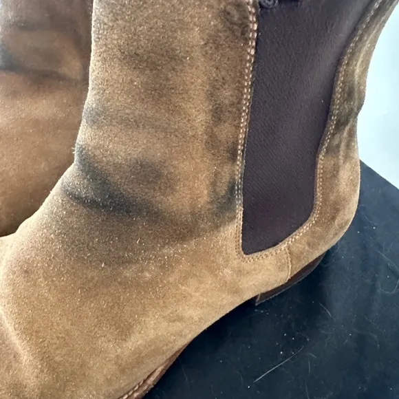 SAINT LAURENT YSL WYATT CHELSEA BOOTS IN SUEDE Size 40/7