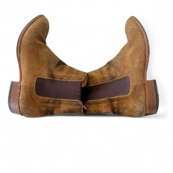 SAINT LAURENT YSL WYATT CHELSEA BOOTS IN SUEDE Size 40/7