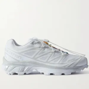 Salomon XT-6 Sneakers in White &amp; Lunar Rock 11.5 New with Box Mens Athletic Shoe