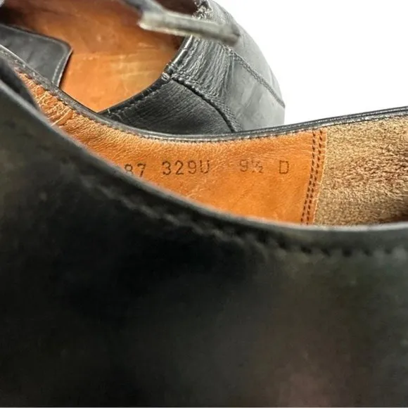 Salvatore Ferragamo Black Lace Up Leather Loafers 9.5D