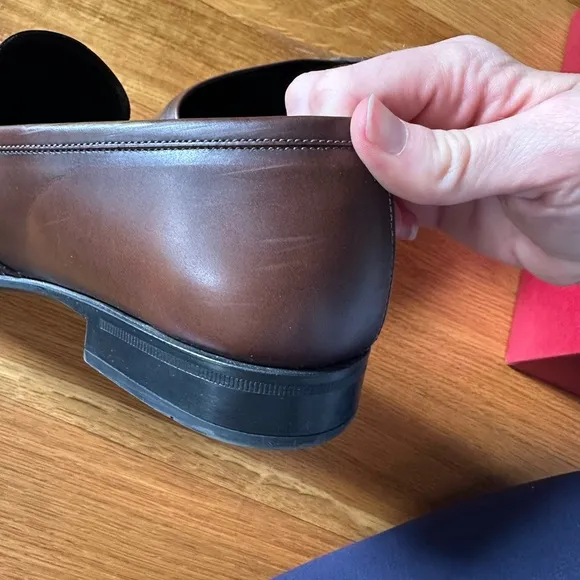 Salvatore Ferragamo Brown Giant Loafers