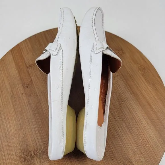 Salvatore Ferragamo Leather Slip On Gancini Driver Mules Women’s 7.5 B Italy