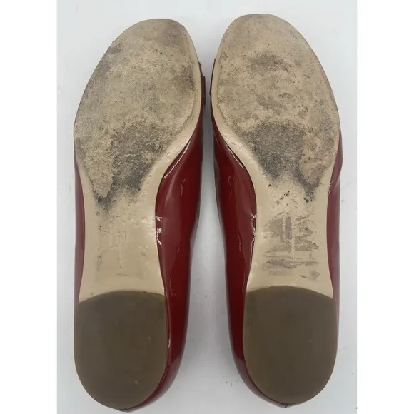 Salvatore Ferragamo Women's Varina Bow Ballet Leather Flats 8.5 B