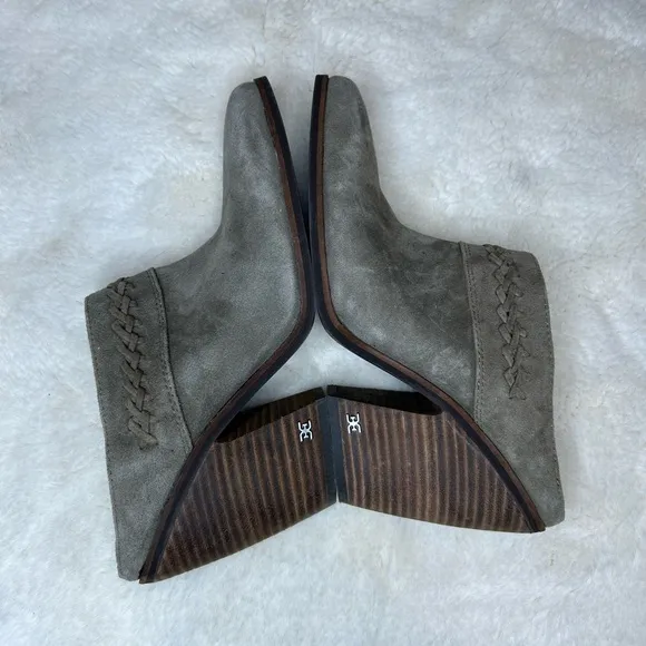 Sam Edelman Alison Leather Mule Heeled Boots 9