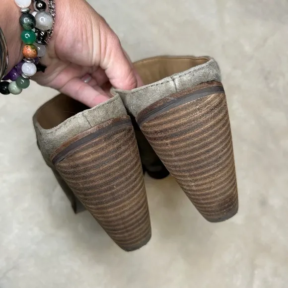 Sam Edelman Alison Leather Mule Heeled Boots 9