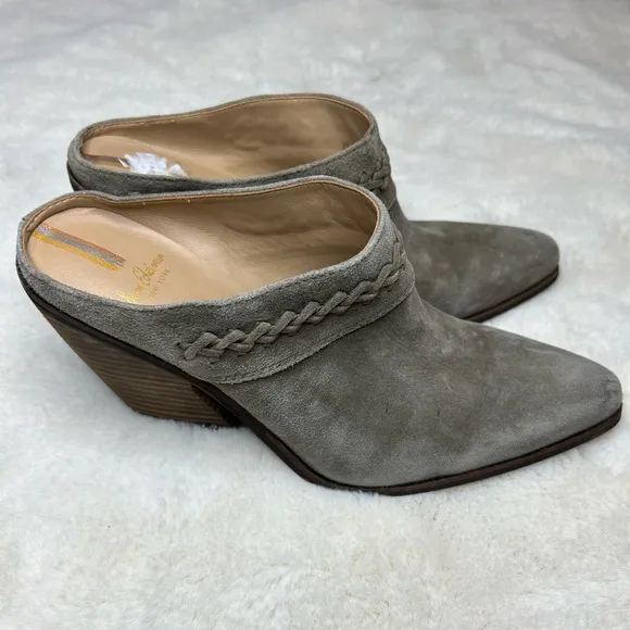 Sam Edelman Alison Leather Mule Heeled Boots 9