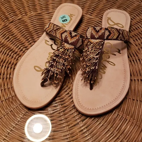 Sam Edelman Anella Beaded Sandals 8.5