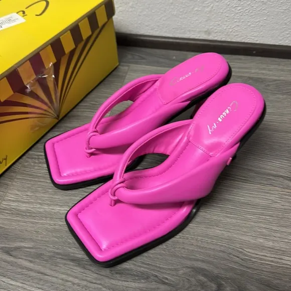 Sam Edelman Circus Womens Skeet Flip Flop Thong Sandals Pink