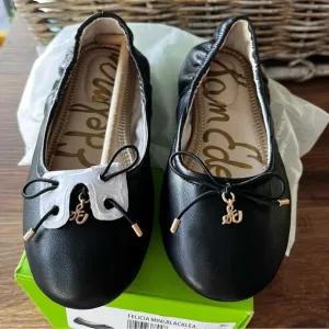 Sam Edelman girls Felicia mini ballet black  flats. NIB