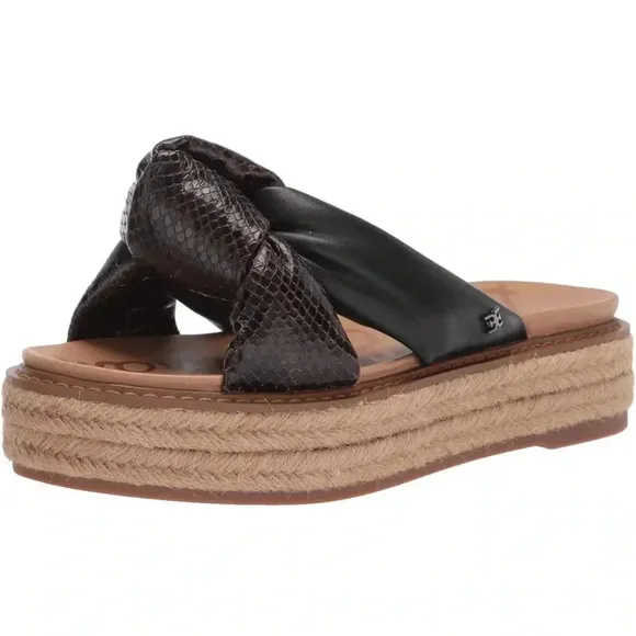 Sam Edelman Kesia Espadrilles Snake Print Size 7