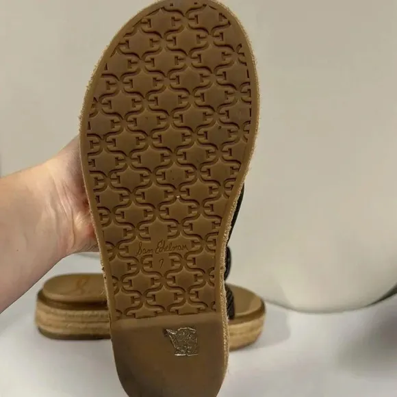 Sam Edelman Kesia Espadrilles Snake Print Size 7