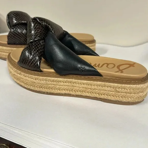 Sam Edelman Kesia Espadrilles Snake Print Size 7