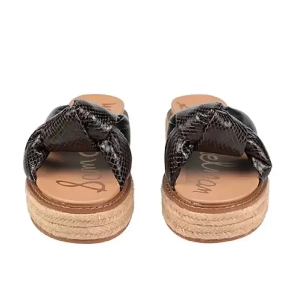 Sam Edelman Kesia Espadrilles Snake Print Size 7