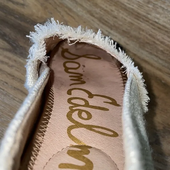 Sam Edelman Krissy Canvas Espadrille Flats Cap Toe