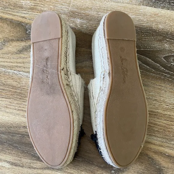 Sam Edelman Krissy Canvas Espadrille Flats Cap Toe