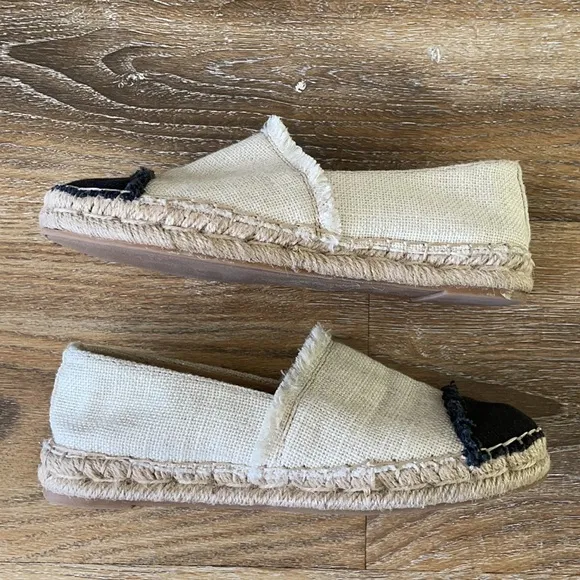 Sam Edelman Krissy Canvas Espadrille Flats Cap Toe