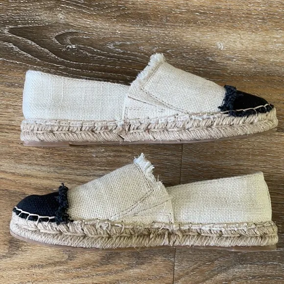 Sam Edelman Krissy Canvas Espadrille Flats Cap Toe