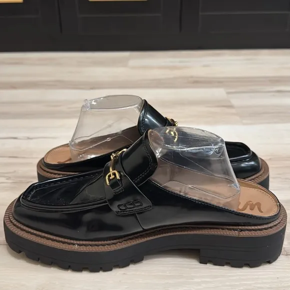 Sam Edelman Lennon Lug Sole Loafers in Black