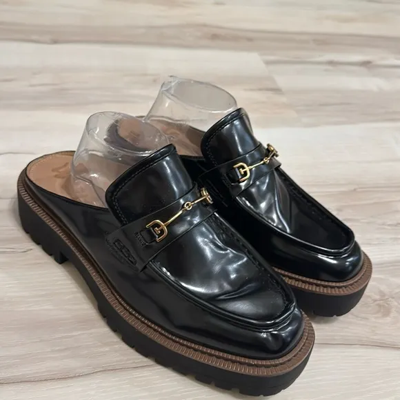 Sam Edelman Lennon Lug Sole Loafers in Black