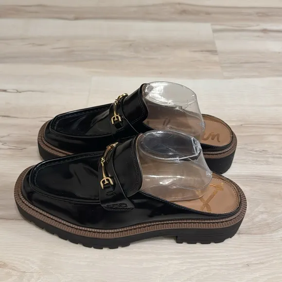 Sam Edelman Lennon Lug Sole Loafers in Black