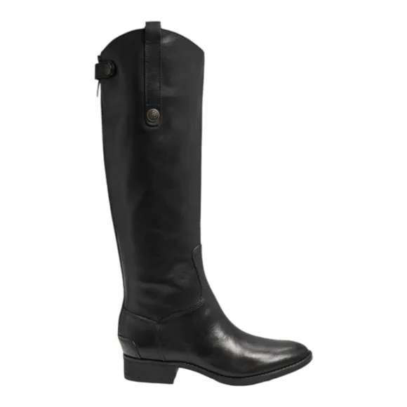 Sam Edelman Penny 2 Wide Calf Black butter soft Riding Boots size 7.5 NEW