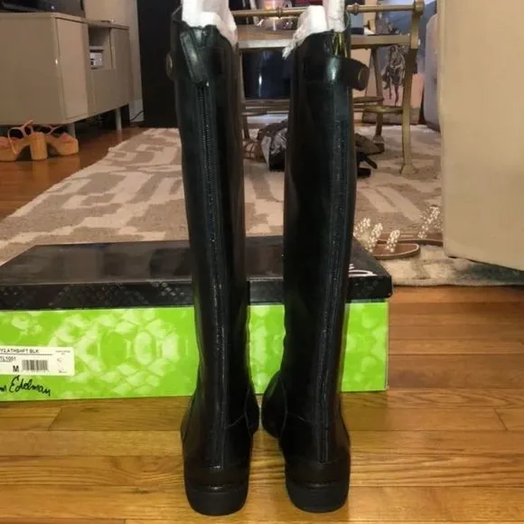Sam Edelman Penny 2 Wide Calf Black butter soft Riding Boots size 7.5 NEW