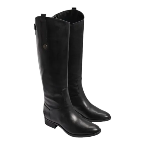 Sam Edelman Penny 2 Wide Calf Black butter soft Riding Boots size 7.5 NEW