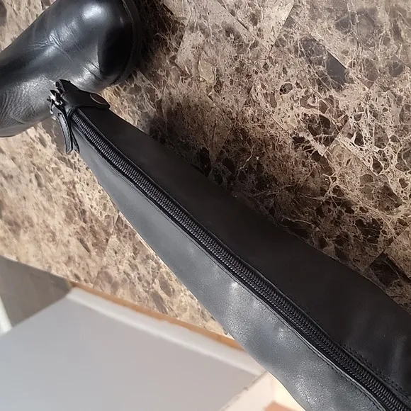 Sam Edelman Penny leather Equestrian Classic Riding Boots Wide calf Size…