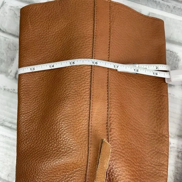 Sam Edelman Prina Riding Boots Women's Size 11 Brown Leather Wide Calf Country