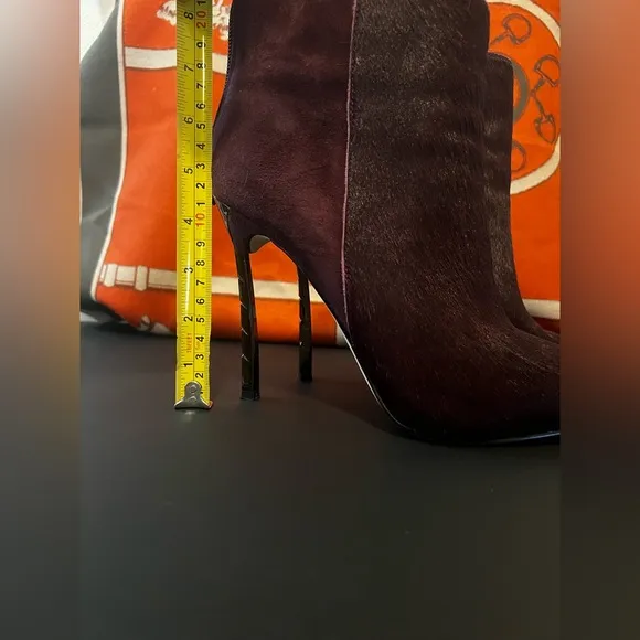 Sam Edelman Sany Boots Maroon Calf Skin. Sz 9