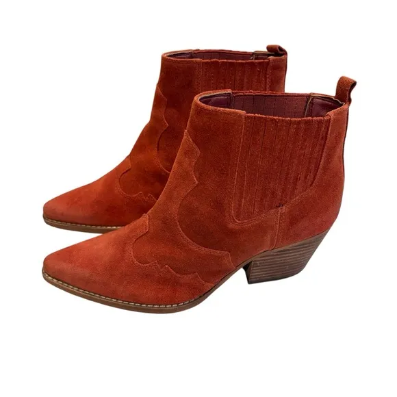 SAM EDELMAN Winona Suede Leather Boots, Sz 6.5