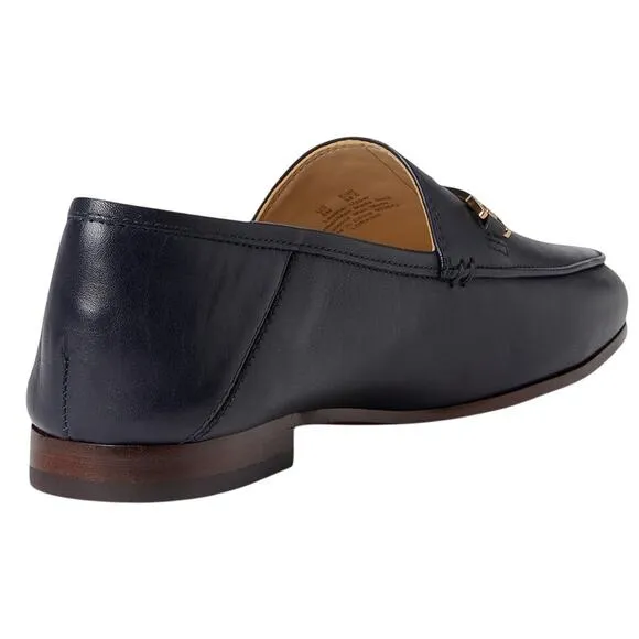 SAM EDELMAN Womens Loraine Loafer US 6.5 EU 36.5 Navy Leather Almond Toe NIB